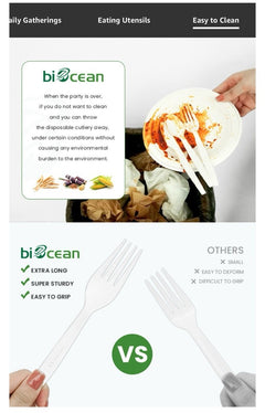 200 compostable forks 6.7" – extra heavy duty biodegradable disposable cutlery 200 compostable forks 6.7" – extra heavy duty biodegradable disposable cutlery